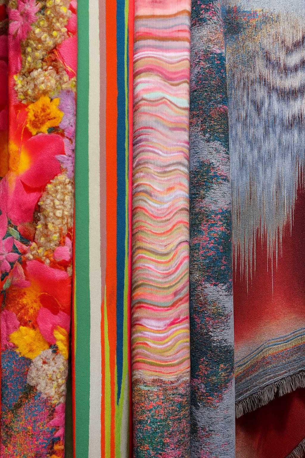 Alcova x Heimtextil, images created using  ChatGPT 4.0, with various prompts revolving around this year's trend directions