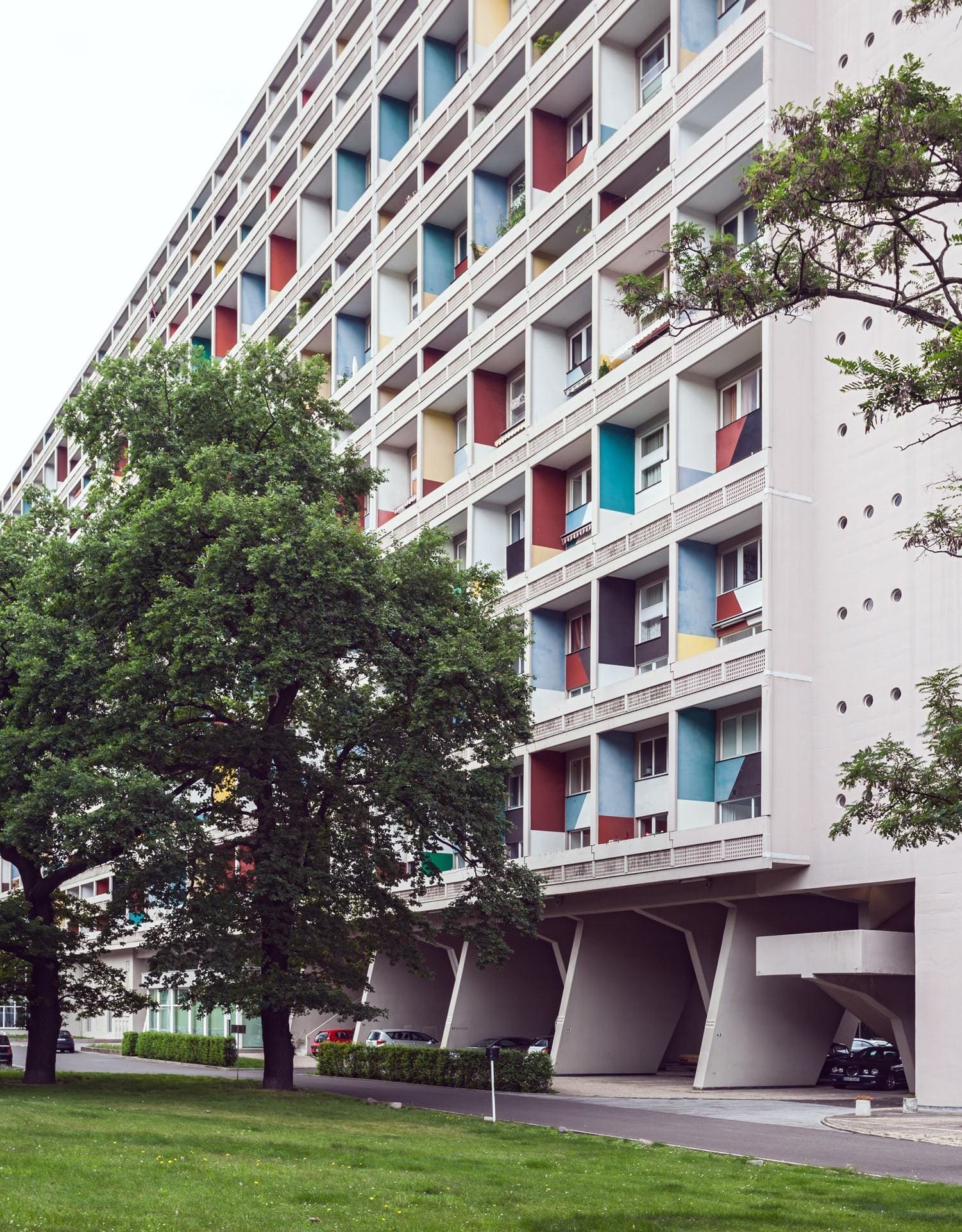 Appartement im Corbusierhaus, BerlinAußenansicht