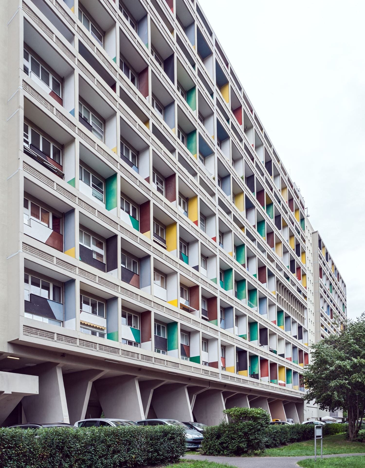 Appartement im Corbusierhaus, BerlinAußenansicht