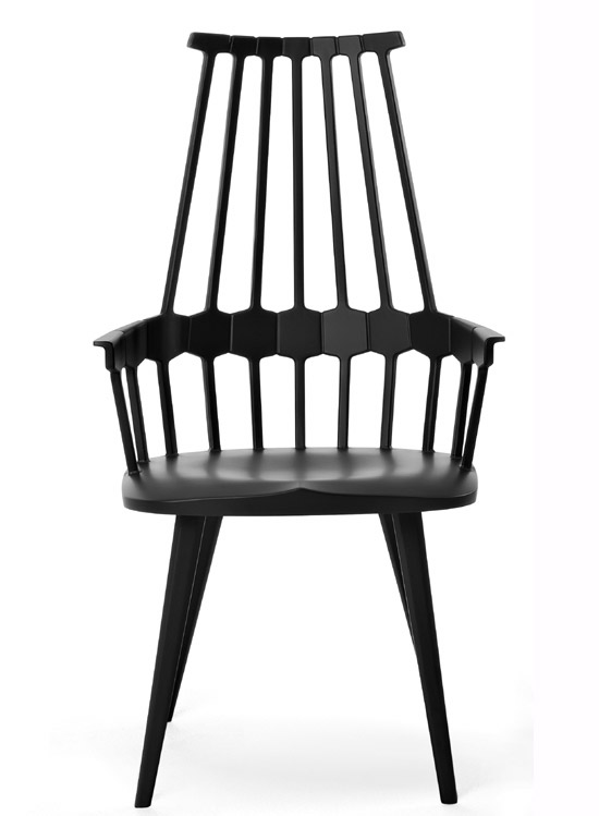 Krzesło jest wykonane w całości z barwionego, termoplastycznego tworzywa sztucznego. fot. ARC