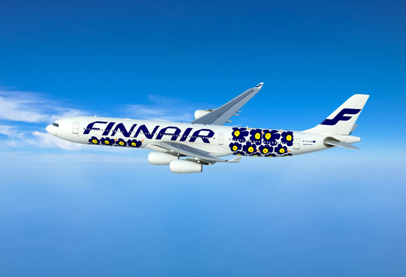 Dwa samoloty dalekiego zasięgu linii Finnair zostaną pomalowane według projektu opierającego się na wzorach Marimekko. fot. Materiały prasowe