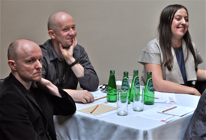 Projektanci (od lewej): Tomasz Augustyniak, Piotr Kuchciński i Renata Kalarus.