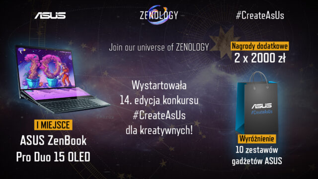 10 lat historii laptopów ZenBook motywem przewodnim 14. konkursu #CreateAsUs