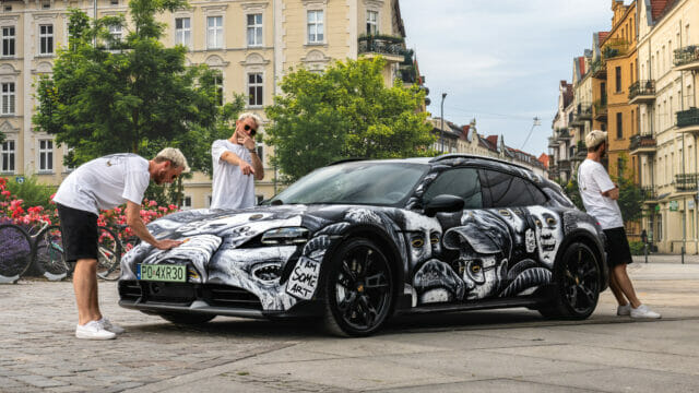 Someart i jego street art na nowym Porsche